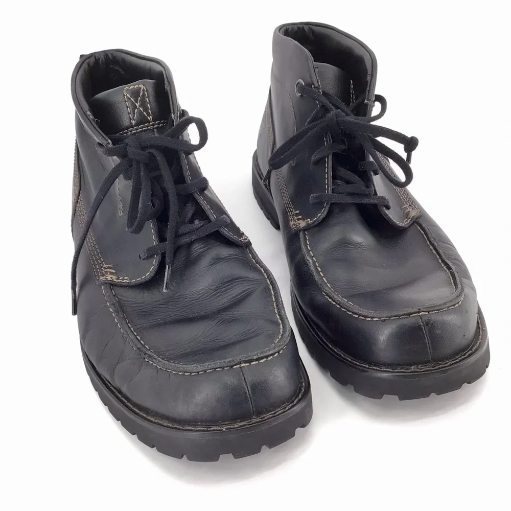 Timberland Baluster Chukka Boots Black Leather 56534 Men’s Size 9.5 M